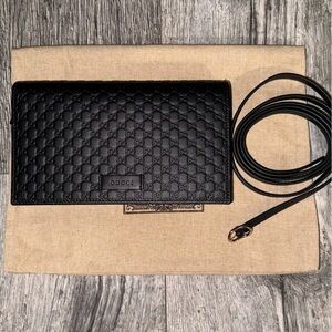 Gucci Micro Guccissima Wallet with Strap